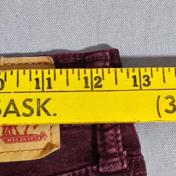 Levi's jeans women's size 25 maroon colour wedgie skinny feels like velvet - Picture 12 of 16